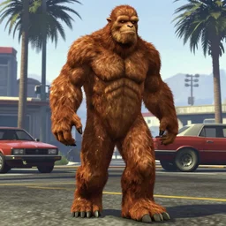 bigfoot in gta san andreas, video game screenshot