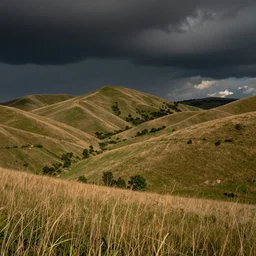 realistic photo of beautiful weather landscape, very sharp focus, dark background, in the style of greg rutswoski, very hyper realistic, highly detailed, fantasy art station