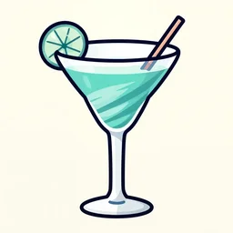 daiquiri glass shaped like a tornado! vector art! superflat, anime, 8 0 s, style of patrick nagel, art deco, sharp, detailed, clean lines, 8 k