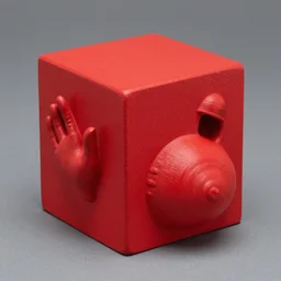 cube red mollusk multi purpose gesticulating by wayne d barlowe