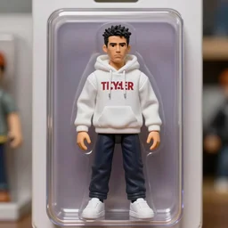 an action figure of tyler the creator, product display photograph