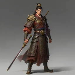 guan yu, fantasy character concept, concept art style, chinese warrior, octane render, by greg manchess, guangjian, detailed digital art, artstation hd