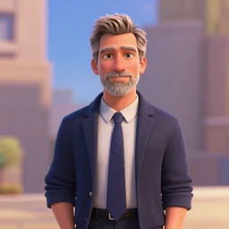 2 0 years old jeff goldblum as a pixar disney character from up ( 2 0 0 9 ), unreal engine, octane render, 3 d render, photorealistic