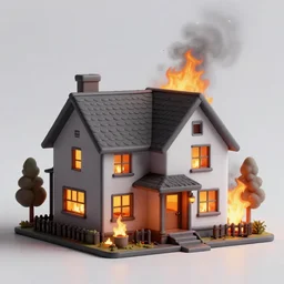 house on fire, on 9 / 1 1