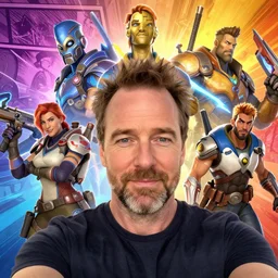 selfie of Brian Cranston, overwatch, borderlands, Blizzard pixar maya engine on stylized background splash comics global illumination lighting artstation  lois van baarle, ilya kuvshinov, rossdraws