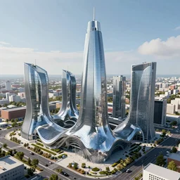 city of the future in Russia, realistic photo, ultra detailed