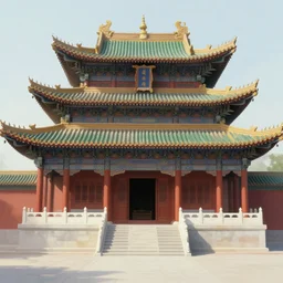 asian temple, character design, painting by jean giraud, greg rutkowski, carl larsson
