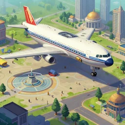 onboard a large passenger spaceship, next to an plaza area, from a point and click 2 d graphic adventure game, art inspired by [ [ thomas kinkade ] ] and mark keathley and greg rutkowski