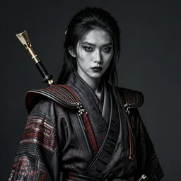 Sickly Samurai warrior, portrait by Cedric Peyravernay, highly detailed, excellent composition, cinematic concept art, dramatic lighting, trending on ArtStation