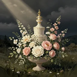 wedding flowers illustration