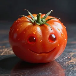 tomato with a face