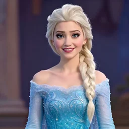 miley cyrus as elsa in live action disney frozen, 8k resolution, full HD, cinematic lighting, award winning, anatomically correct