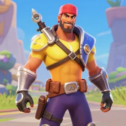 screenshot from overwatch dwayne the rock johnson as a fortnite character