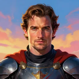 henry cavill as a fantasy knight, closeup portrait art by greg rutkowski, digital art, trending on artstation, symmetry!! colorful skies