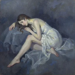 夢, oil painting,