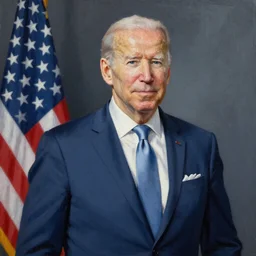 A lovely painting of a fat joe biden