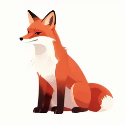 red fox fursona. clean cel shaded vector art. minimalist illustration art by lois van baarle, artgerm, helen huang, by makoto shinkai and ilya kuvshinov, rossdraws