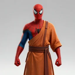 a Shaolin monk with the abilities of Spider-Man, in wakanda