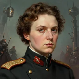 portrait of young and very based socialist revolutionary leader nadezhda konstantinovna krupskaya, colourised, face portrait, epic, tragic, military art, fantasy, dieselpunk, hd shot, digital portrait, beautiful, artstation, comic style, by artgerm, guy denning, jakub rozalski, magali villeneuve and charlie bowater