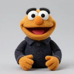 stanley hudson as a muppet. highly detailed felt. hyper real photo. 4 k.