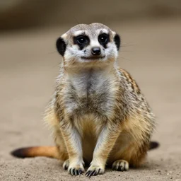 a feline meerkat - cat - hybrid, animal photography