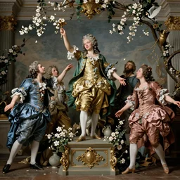 abundance springing from division dramatic, elaborate emotive Baroque and Rococo styles to emphasise beauty as a transcendental, 8k image, ultrarealistic