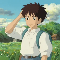 windows xp bliss wallpaper by studio ghibli,
