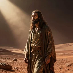 Cyber punk jesus on mars