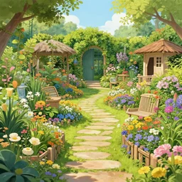 a fairytale garden