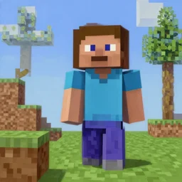 minecraft, oil painting