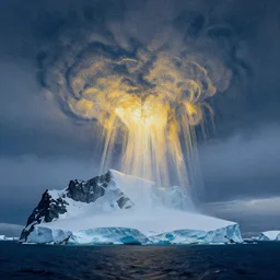 Antarctica dynamic lighting, cinematic, establishing shot, extremely high detail, photo realistic, cinematic lighting, oil painting, intricate line drawings, 8k resolution
