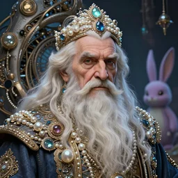 maximalist detailed handsome masculine wise old male genie portrait by adoryanti, machine. delusions, holosomnia, electrixbunny, rendered in discodiffusion. decorated with pearls and gems, behance hd. by wlop, studio ghibli. ilya kuvshinov, igor goryunov artgerm. ray tracing hdr polished sharp