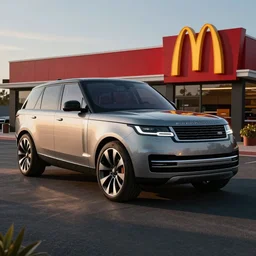 range rover concept car designed by mcdonald's restaurant