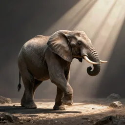an elephant dancing