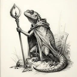 lizard mage sketch
