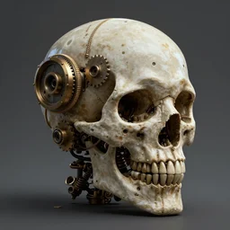 Steampunk cyborg skull, unreal engine, arstation trending, highly detailed, 8k