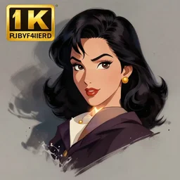 lovely adult woman character portrait, by don bluth, highly detailed, dynamic shadows, 4 k, splash art