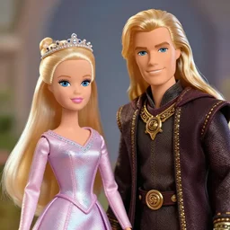 barbie and ken as galadriel and elrond