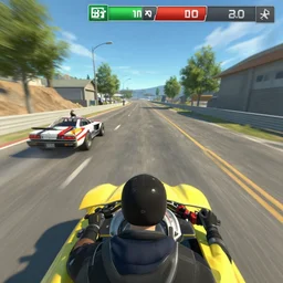 screenshot of a breaking bad racing game