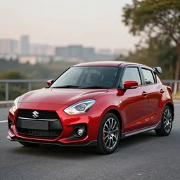 Suzuki swift 2034, hyper realistic, 8k, car photography,