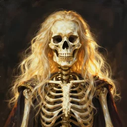 Portrait of a wizard skeleton by greg rutkowski