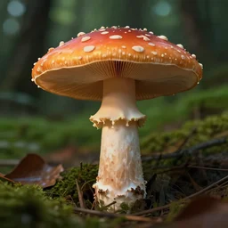 a closeup of a mushroom in a forest, Android Jones Artwork