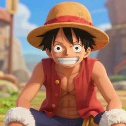 a cinematic film still from a 2022 Pixar movie About Luffy from one piece, in the style of Pixar, shallow depth of focus