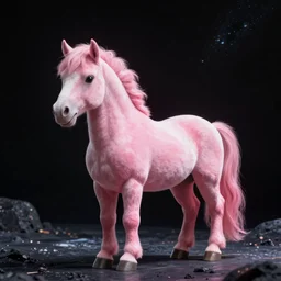 pink pony in space
