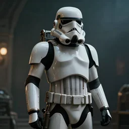 steampunk stormtrooper, moody lighting, 8 k, cinematic,