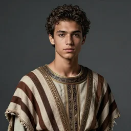 portrait young jaden smith as ancient libu, striped cape, intricate, elegant, highly detailed, digital painting, artstation, concept art, smooth, sharp focus, illustration, orientalism, bouguereau, rutkowski, mucha