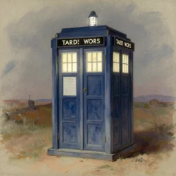 perfect sketch of Tardis console room, umbra, pastel, by Rembrandt,