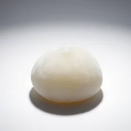 translucent mochi, studio product photography, isolated on a pure white background, centered, entire object in frame, sharp focus, soft studio lighting