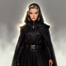 half body shot, 1 8 years old dark lord of the sith judy garland, rim light, volumetric lighting, digital painting, artstation, concept art, smooth, sharp focus, illustration, art by arney freytag, glamour pose, greg rutkowski, soft ambient lighting, particle effects