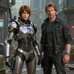 chell from portal with gordon freeman from half + life